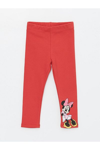 LC Waikiki Jambiere pentru fetiță, cu talie elastică, imprimate Minnie Mouse, 2 piese