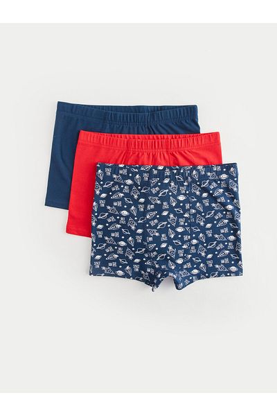 LC Waikiki Printed Cotton Boys' Boxers 3-Piece