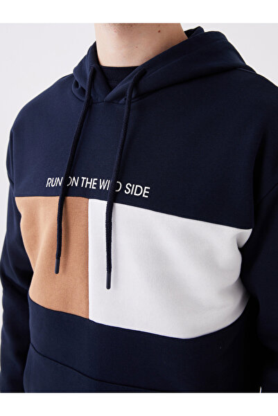 LC Waikiki Ανδρικό φούτερ με κουκούλα - μακρυμάνικο και στάμπα