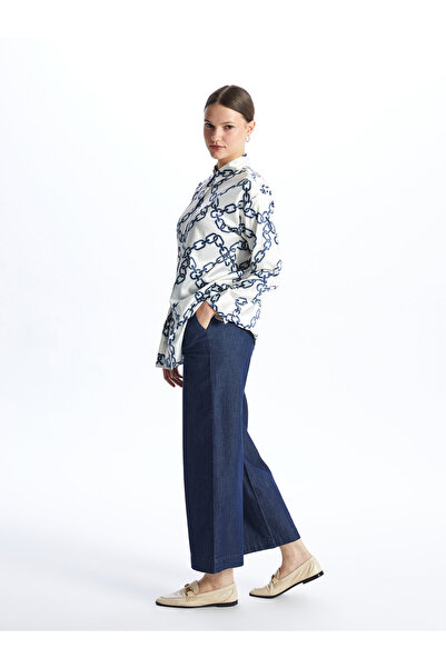 LC Waikiki Beli Lastikli Wideleg Kadın Jean Pantolon