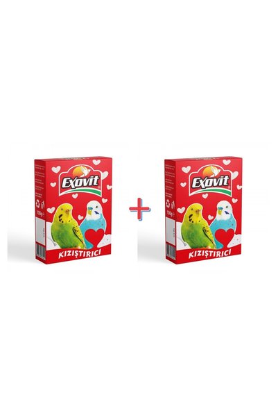 Exovit Kızıştırıcı Muhabbet Kuşu Yemi 100 gram X 2 Paket