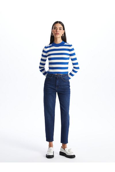 LC Waikiki Női Jean nadrág - derékövvel, Mom Fit