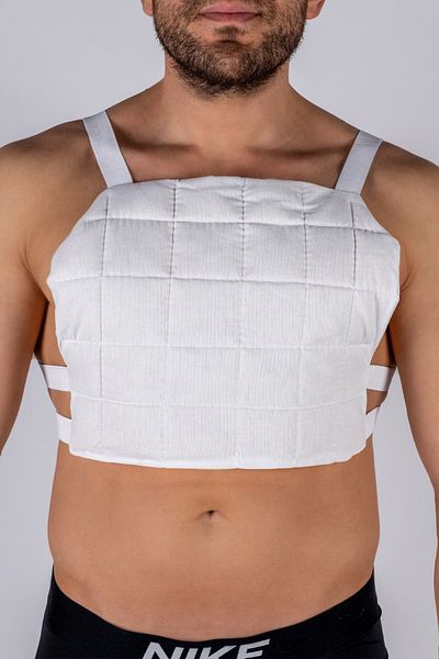 Woolly Well Adult - Unwashed Sheep Wool Filled Standard Size Unisex Chest & Back Corset