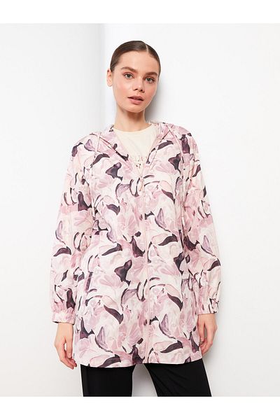 LC Waikiki Hooded Patterned Long Sleeve Women's Tunic
