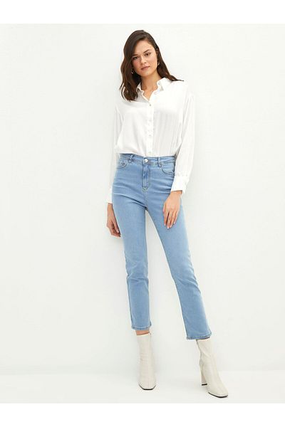 LC Waikiki Dámské džínové kalhoty Slim Fit s vysokým pasem