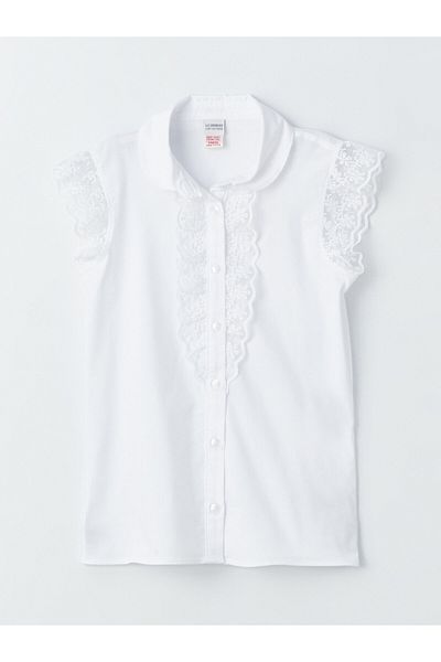 LC Waikiki Lace Detailed Girl's Shirt