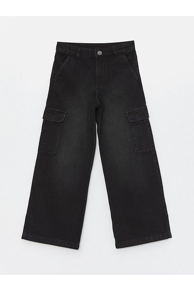 LC Waikiki Карго дънки за момичета Wideleg