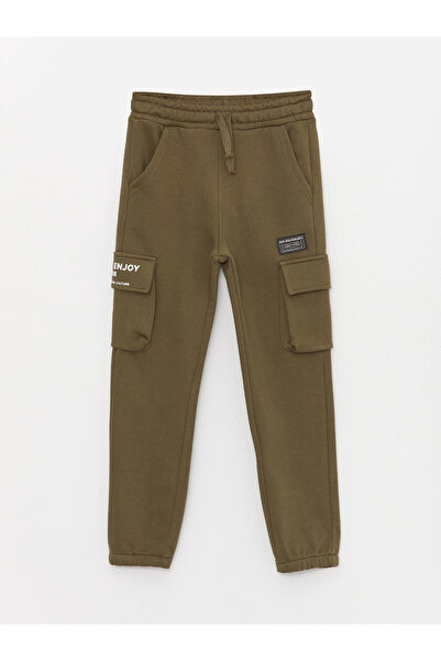 LC Waikiki Beli Lastikli Erkek Çocuk Kargo Eşofman Altı