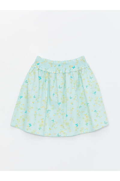 LC Waikiki Crew Neck Girl's T-Shirt and Skirt