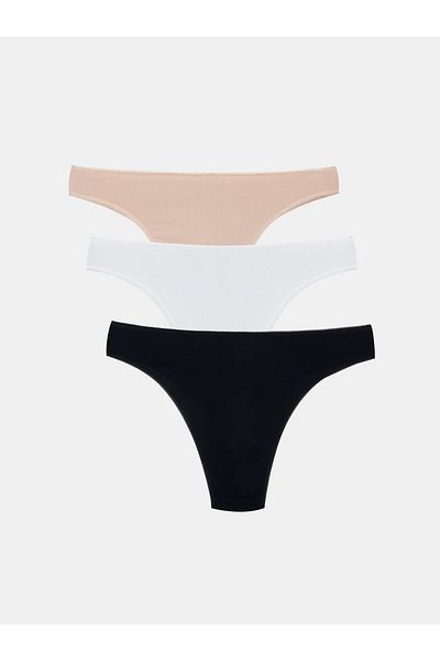 LC Waikiki 3 Pack Plain Brazilian Panties