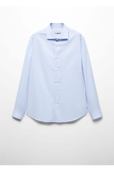 MANGO Man Dar Kesimli %100 Pamuklu Gömlek