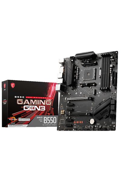 MSI B550 Gaming Gen3 Amd B550 Socket Am4 Ddr4 4400(OC)mhz Atx Gaming Motherboard