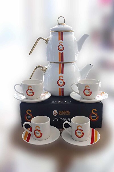 Galatasaray Dekomus Ile Lisanslı 2 Kişilik Kahve Ve Çay Fincan Takımı Seti