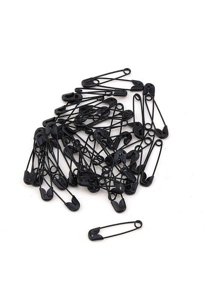 Melodi Scarf Women's Hijab and Multi-Purpose Black Safety Pin 50 Pieces