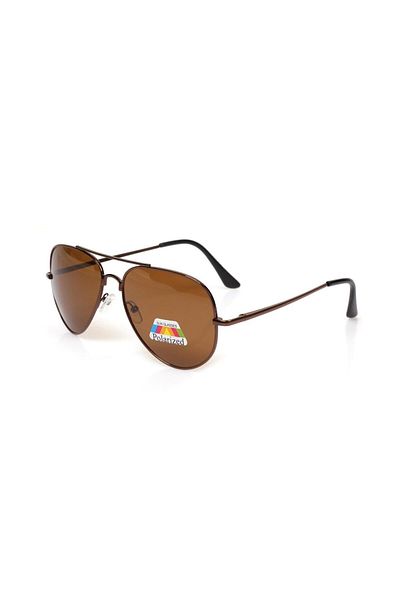 Angel Eyes Unisex Sunglasses Drop Brown Frame Brown Polarized Glass