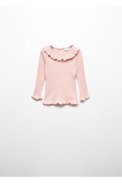 MANGO Baby Ruffle Cotton T-Shirt