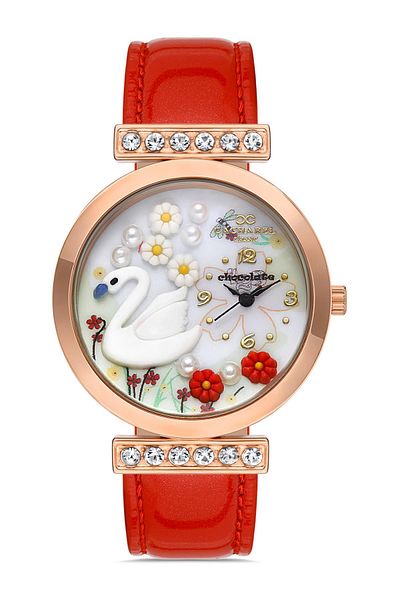 cacharel classic Cc Young Girl Swan Model Wristwatch