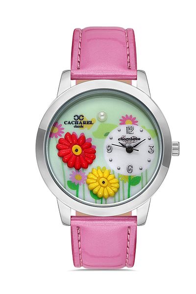 cacharel classic Cc Young Girl Flower Model Wristwatch