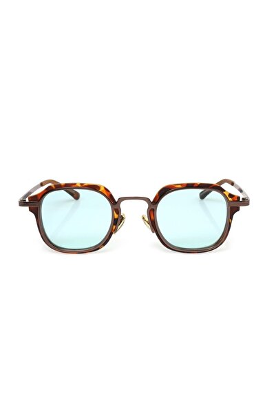 Angel Eyes Women's Sunglasses Square Leopard Frame Mint Green Glass