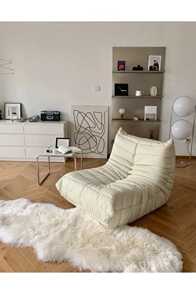 EDSY HOME Edsy Puffer Bej Renk Berjer