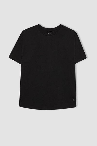 DeFacto Oversize Crew Neck Athlete T-Shirt - Short Sleeve, Wide Fit B1161Ax24Sp