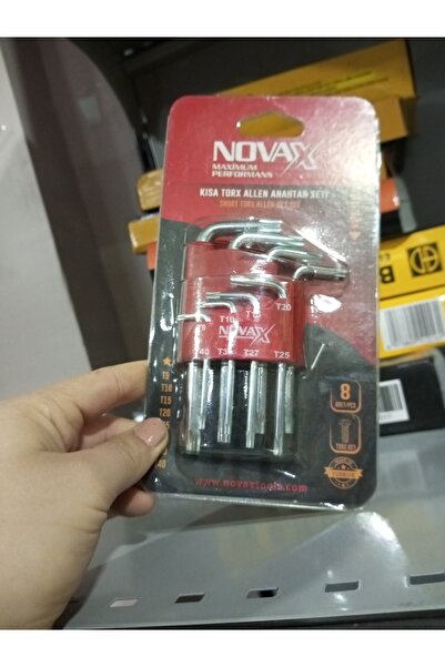 Ymc نوفاكس مجموعة مفاتيح ألين قصيرة مكونة من 8 قطع بطرف نجمة