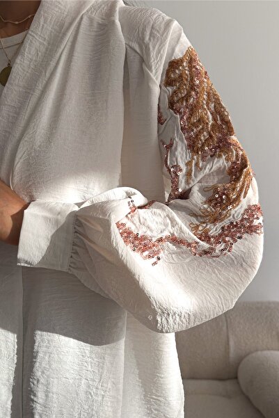 FEMELLE Women's Standard Size Embroidered Sequin Sequin Oversize Jacket