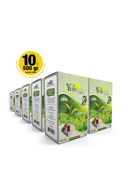 YEŞİLİNCİ ÇAY Green Pearl Turk 500 g X 10 Pieces