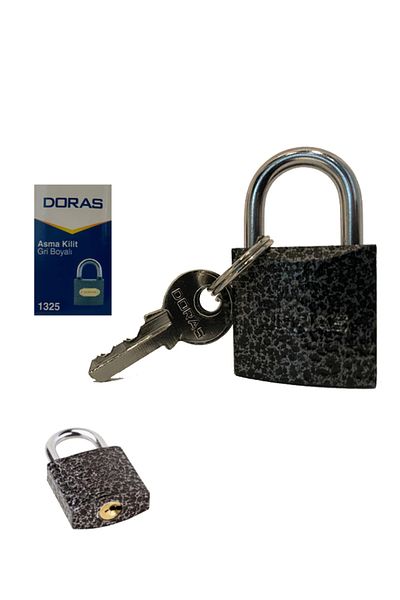 Doras Gray 25 Mm Padlock 12 Pieces Self Boxed