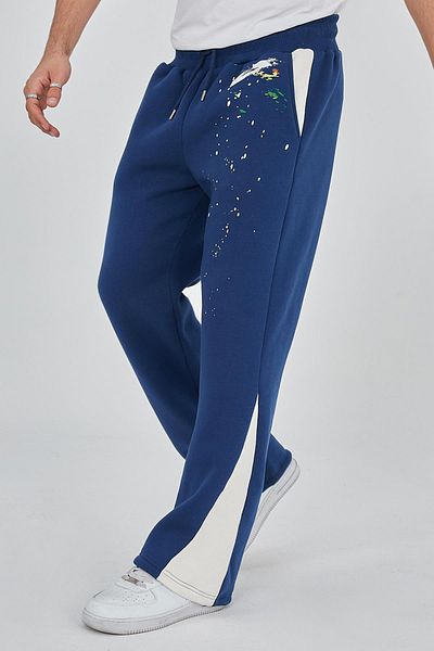Ghetto off limits Pantaloni de sport unisex Indigo Splatter Paint