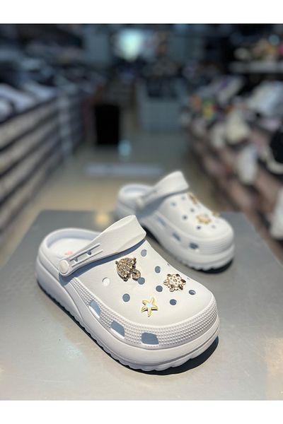 Akınal Bella High-Sole Stoned Women's Slippers