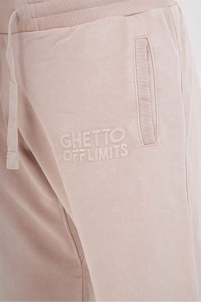 Ghetto off limits Πλυμένο Jogger Ανοιχτό Μπεζ