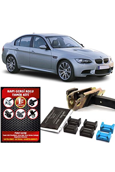 BARRER Bmw M3 E90 E91 Uyumlu  Arka Kapı Gergi Kolu (limitör) Tamir Kiti (2 Ka...
