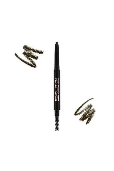 Revolution Duo Brow Pen Medium Brown