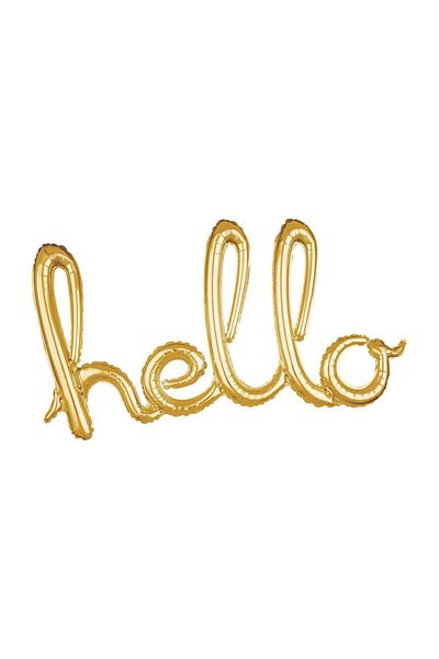Bkmc Hello Gold Combined Foil Balloon