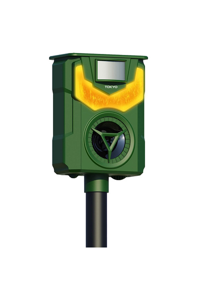 Tokyo Alev Işıklı Güneş Enerjili Pilli ve Şarjlı Ultrasonik Domuz Tilki Ayı Engelleyici