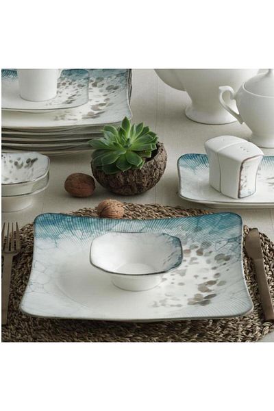 Güral Porselen Spinoza Reactive 6-Person Breakfast Set 30 pieces 1341