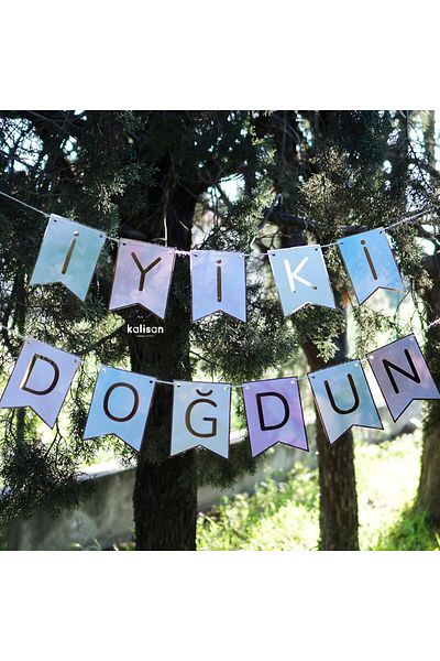 Kalisan Χαρούμενα γενέθλια γραπτό πανό γενεθλίων