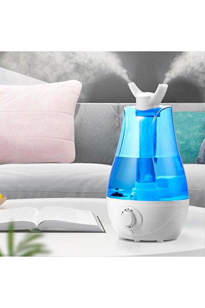 EZERE Çift Sprey Ultrasonik Hava Nemlendirici - Buhar Makinesi Ve Aroma Difüz...