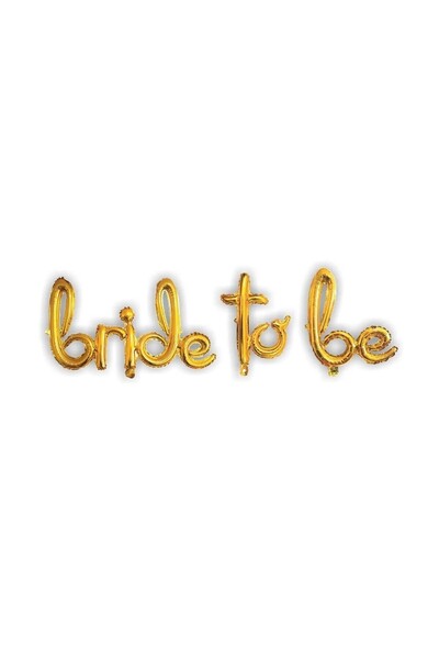 Bkmc EL YAZILI BRİDE TO BE GOLD SET BALON