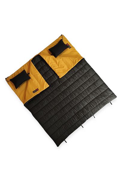 Naturecamp Hati 350 Plus Khaki -15 Degree Combinable Double Pillowed Sleeping Bag
