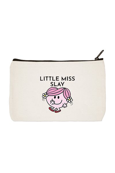 designedfy Τσάντα χειρός Little Miss Slay Printed υφασμάτινη τσάντα μακιγιάζ Θήκη για στυλό
