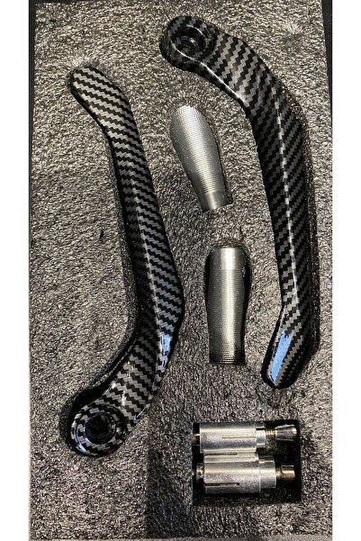 Csr Motosiklet Karbon Manet Koruma Seti Gri – Fren Debriyaj Koruyucu