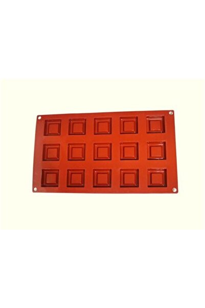 Globy 15 قطعة من قوالب الكيك سافارين المربعة المصنوعة من السيليكون