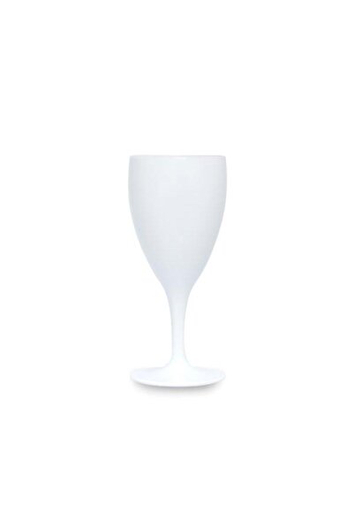 RUBİKAP 6 Adet Premium Kırılmaz Polikarbon Şarap Kadehi 320 Ml, ( Beyaz )