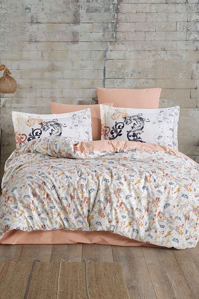 Hobby Fiesta Salmon - Poplin Double Duvet Set