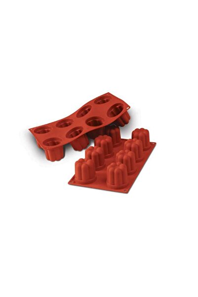 Globy قالب كيك من السيليكون على شكل زهرة، قالب شوكولاتة من السيليكون 8 قطع