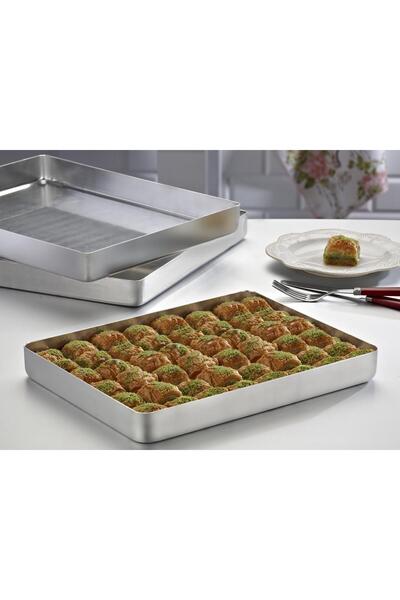 Genel Markalar Alüminyum Baklava Ve Börek Tepsisi 25x35x3 Cm, 600 Gr