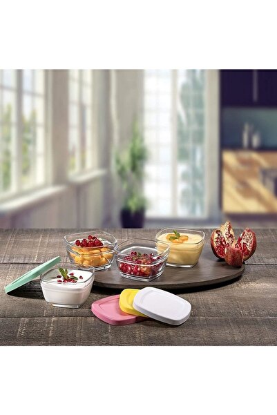 Kazanabil 4-PACK PAŞABAHÇE COLORED PUDING STORAGE BOWL 310CC