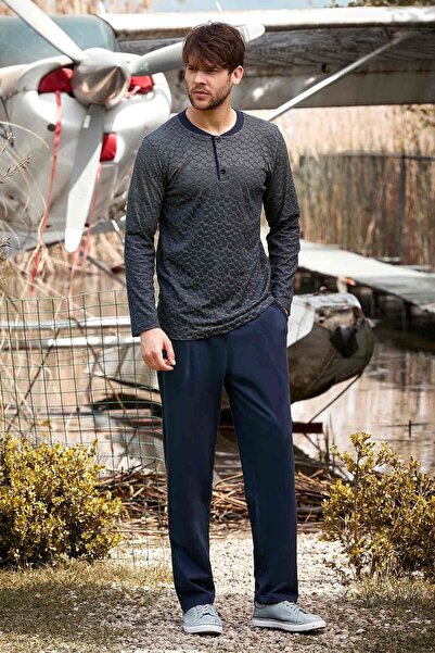 Berrak 9140 Erkek Uzun Kol Pijama Takımı